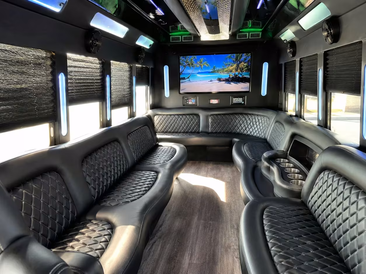 los angeles party bus interior